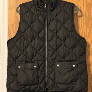 Thread & Supply Black Quilted Puffer Vest